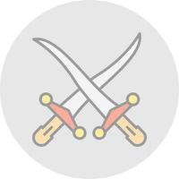 Swords Vector Icon Design