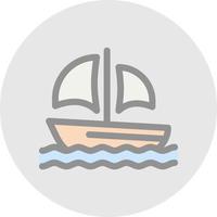 Boat Vector Icon Design