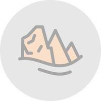 Mountains Vector Icon Design