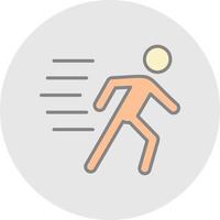 Running Person Vector Icon Design