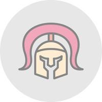 Roman Helmet Vector Icon Design