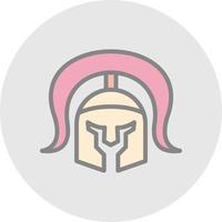 diseño de icono de vector de casco romano