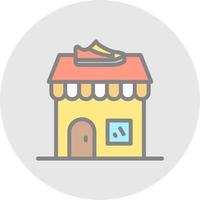 Shoe Shop Vector Icon Design