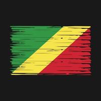 Congo Flag Brush Vector