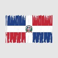 vector de bandera de república dominicana