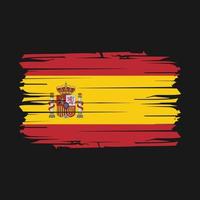 vector de pincel de bandera de españa