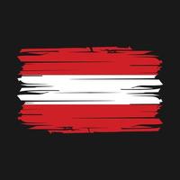 Austria Flag Brush Vector