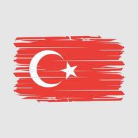 Turkey Flag Brush Vector