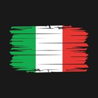 Italy Flag Brush Vector