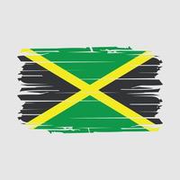 vector de pincel de bandera de jamaica