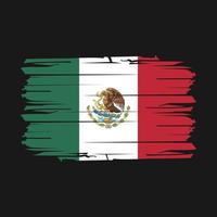 Mexico Flag Brush Vector