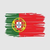 Portugal Flag Brush Vector