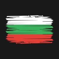 Bulgaria Flag Brush Vector