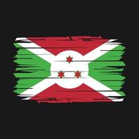 Burundi Flag Brush Vector