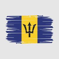 Barbados Flag Brush Vector