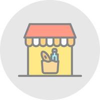 Groceries Store Vector Icon Design