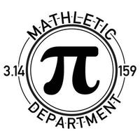 mathletic deparment t-shirt vector