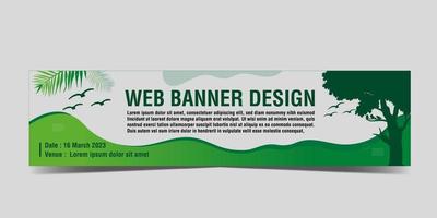 web banner design, web site creative banner design vector