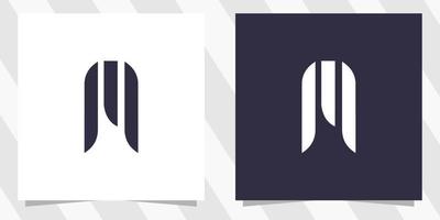 letter m logo design vector