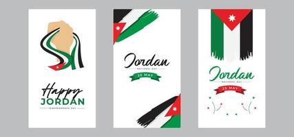 Jordan independence day design template vector