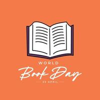 World book day design template vector