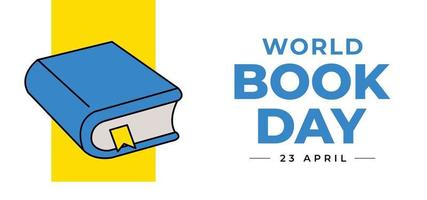 World book day design template vector