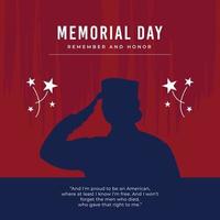 United States Memorial Day Banner design template vector