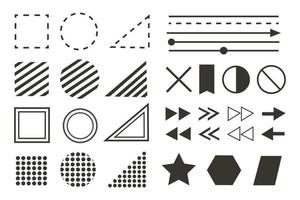 geometric graphic element vector illustration.