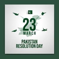 Pakistán resolución día diseño para 23 marzo vector