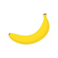 Banana in cartoon style isolated on white background vector