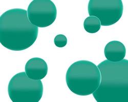 Abstract background with green circles on white background vector