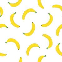 Bananas in cartoon style seamless pattern vector