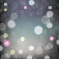 Elegant Abstract background with snowflakes and bokeh, Vector Illustration