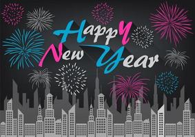 Happy New Year Celebration Background vector