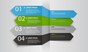 Modern Element Template Info Graphic, Vector Illustration