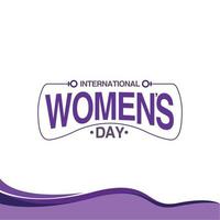 International women day post, with typography style, illustration vector