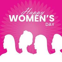 International women day post, with typography style, illustration vector