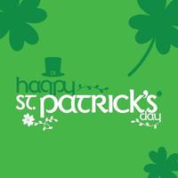 Abstract St. Patrick's day text vector