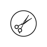 scissors silhouette vector logo icon