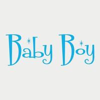 Baby Boy Typography vector illustration