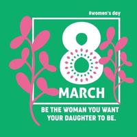 Women's Day Background Concept vector illustration