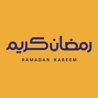 Ramadán kareem tipografía concepto vector ilustración