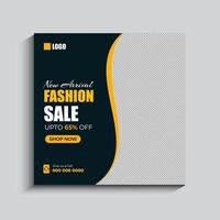 Fashion Sale Social Media Post Template vector