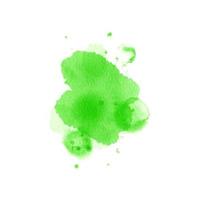 Grass green background stroke wish splashes and water blobs, made with watercolor. Abstract highlight, brush test doodle. Simple trendy background, artistic shape isolated on white. Clip art vector