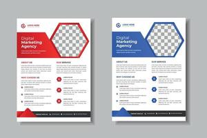 Professional Business Template for Corporate Flyer, Annual Report, Brochure, Cover Design and Presentation vector