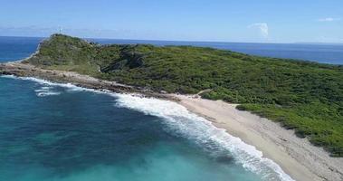 Aerial views of Guadeloupe, Pointe des Chateaux video