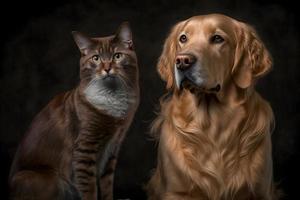 retrato linda gris atigrado gato en cartulina caja en piso a hogar fotografía foto