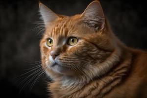 Portrait Beautiful cute orange cat photography photo