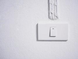 light switch on wall. photo