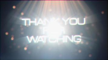 Thank you for watching golden text cinematic title background